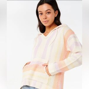 RIP CURL NEON ISLES KNIT PONCHO PULLOVER BEACH WEAR SZ M